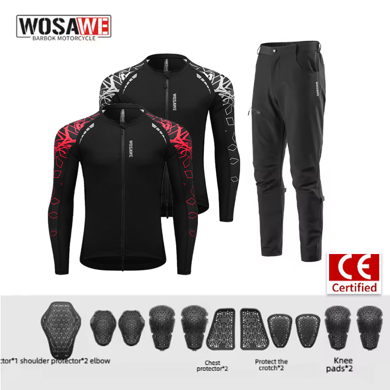 WOSAWE Men Motorcycle Riding S - Motorcycle Gear Jacket And Pants recension och pris