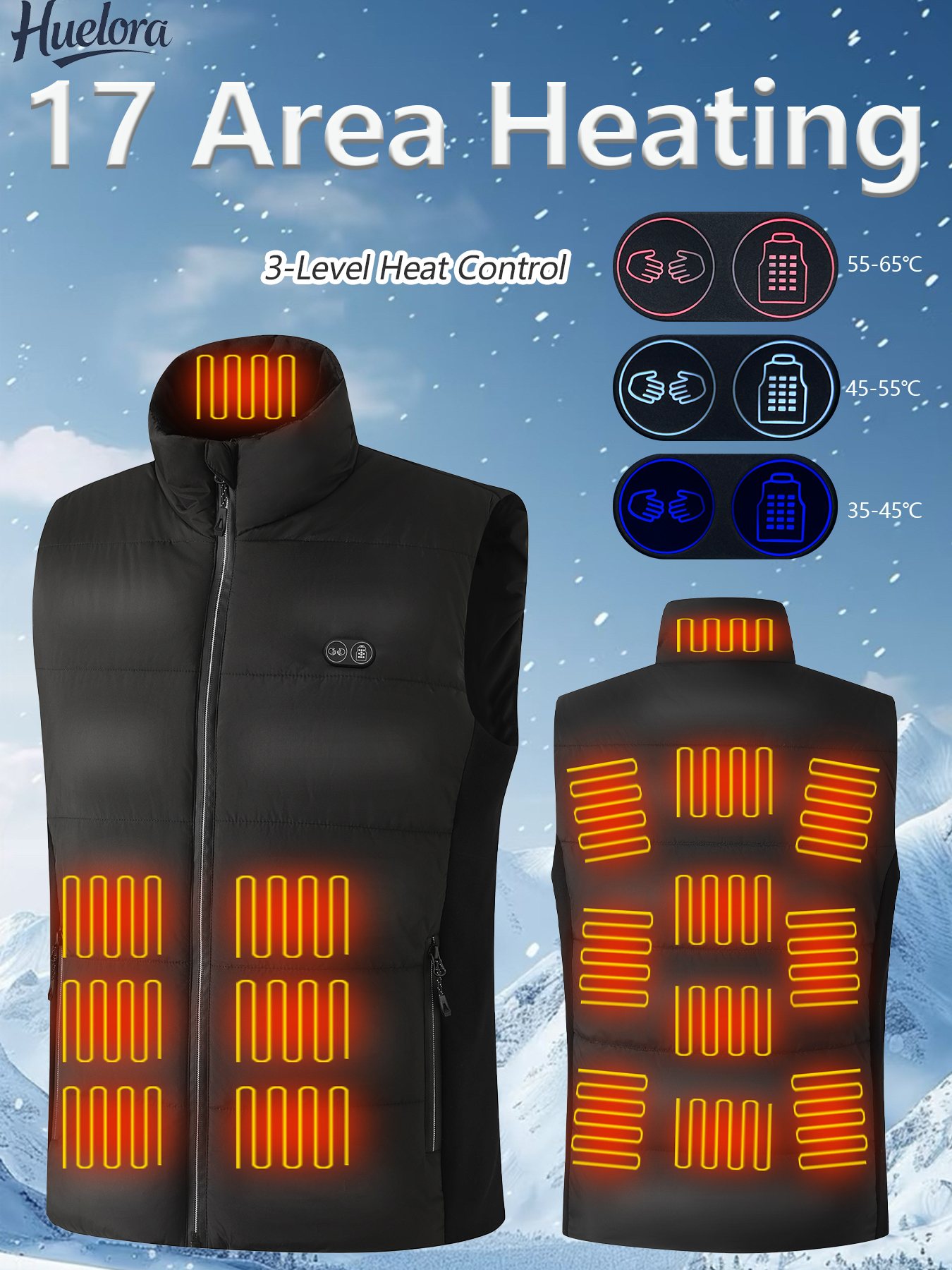 17 Heating Zones USB Heated Ve - Motorcycle Gear Zone recension och pris