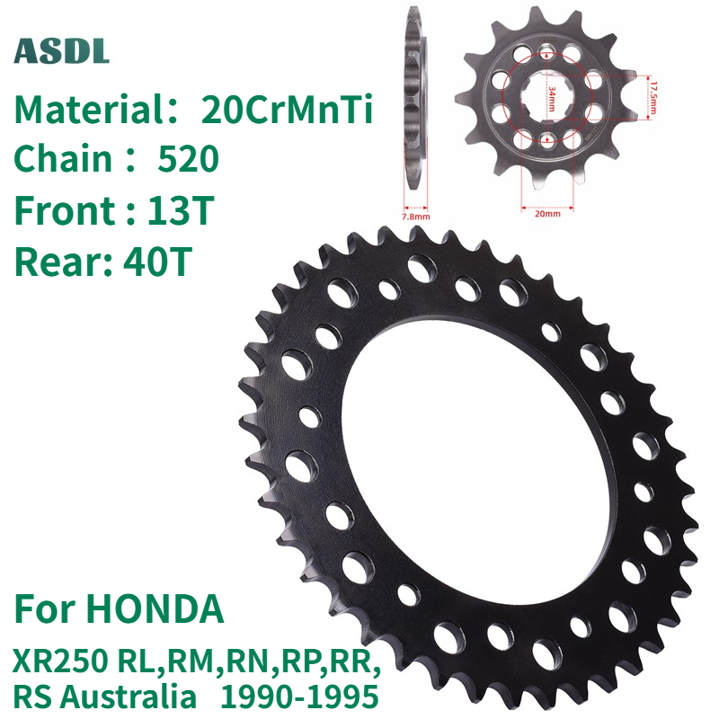520 13T 40T Motorcycle Front R - Motorcycle Gear Australia recension och pris