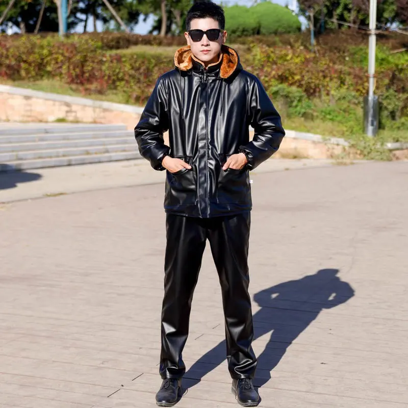 Good Men's Leather Jacket Flee - Motorcycle Gear Jacket And Pants recension och pris