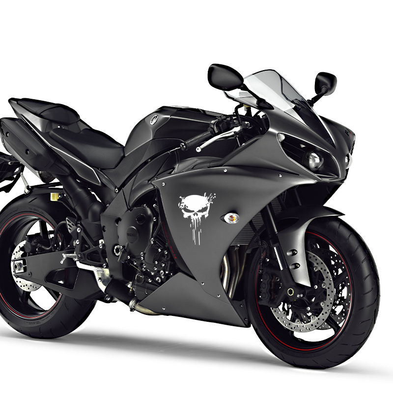 Motorcycle Stickers Skull Stic - Motorcycle Gear Outlet recension och pris