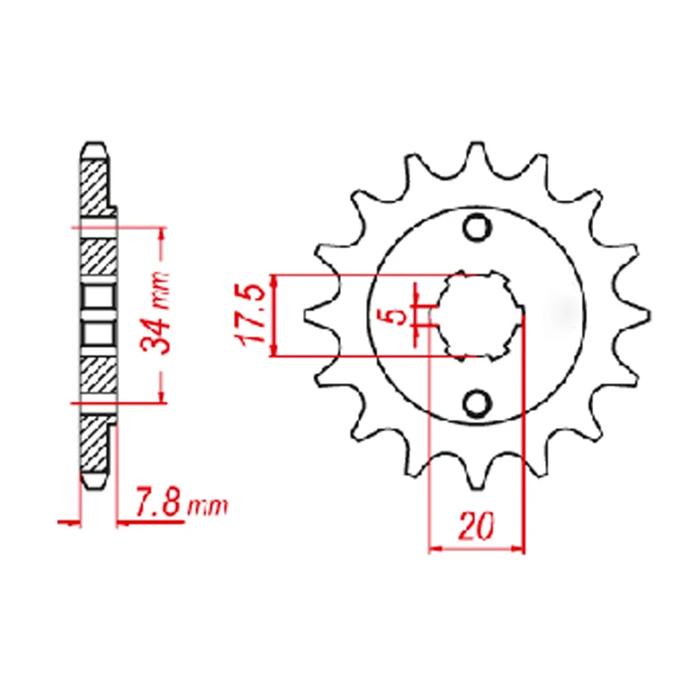 520 13T Front Sprocket Gear St - Motorcycle Gear Europe recension och pris