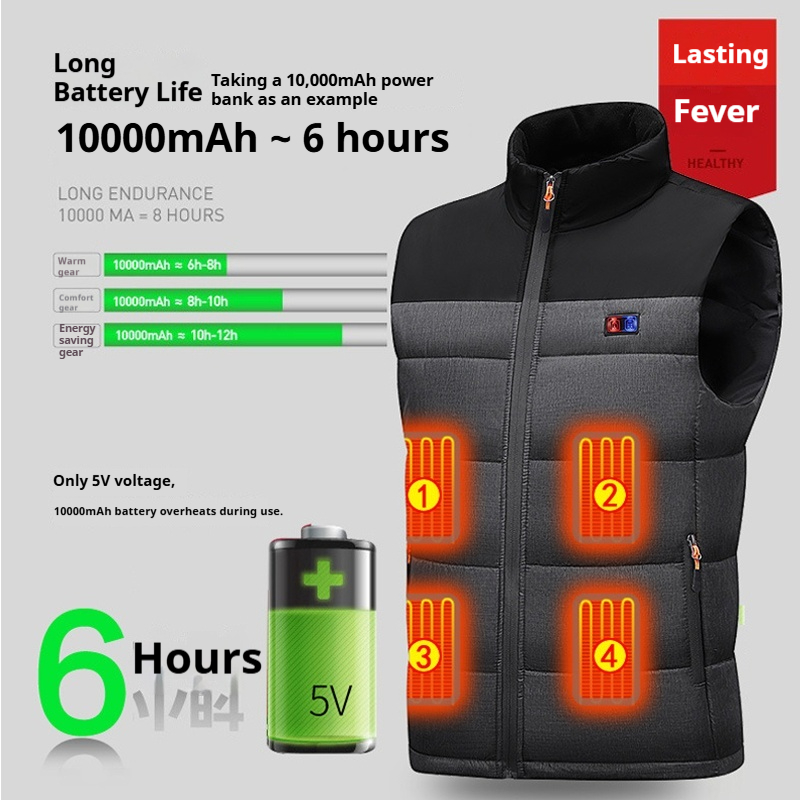 Heated Vest Unisex Charging He - Motorcycle Gear Zone recension och pris